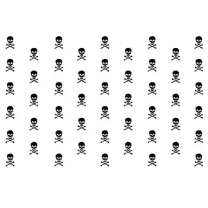 Skull and Bones Paper Placemats