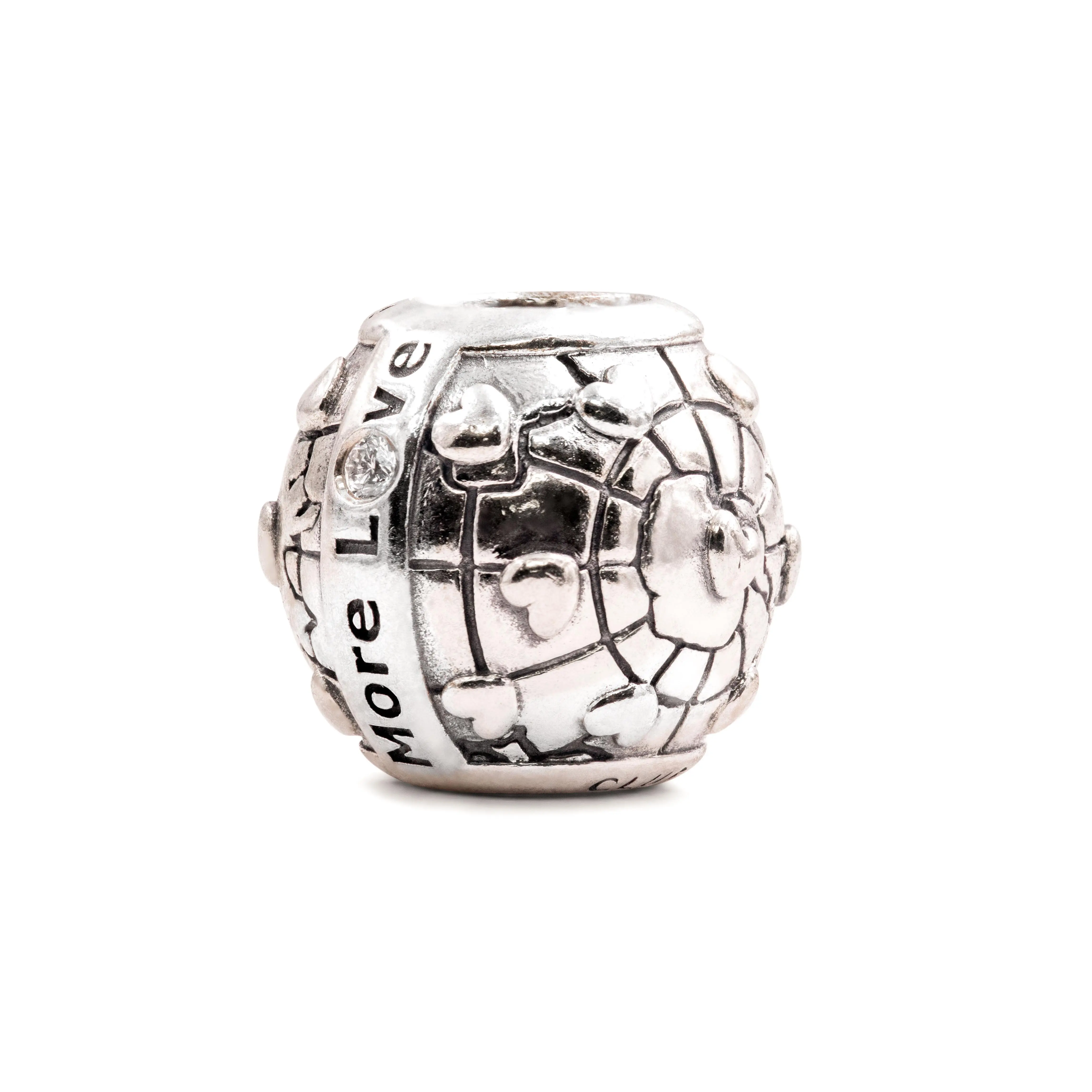 Pandora 2018 PANDORA Club Charm - 0.01 ct Diamond - B800776, Limited Edition, Collectibles, Globe Motif, Heart Detail