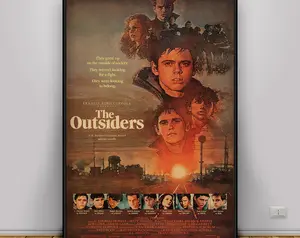 The Outsiders Poster , Wall Art , Wall Prints , Home Decor , Kraft Paper Print , Gift Poster , Movie Poster 45775 98