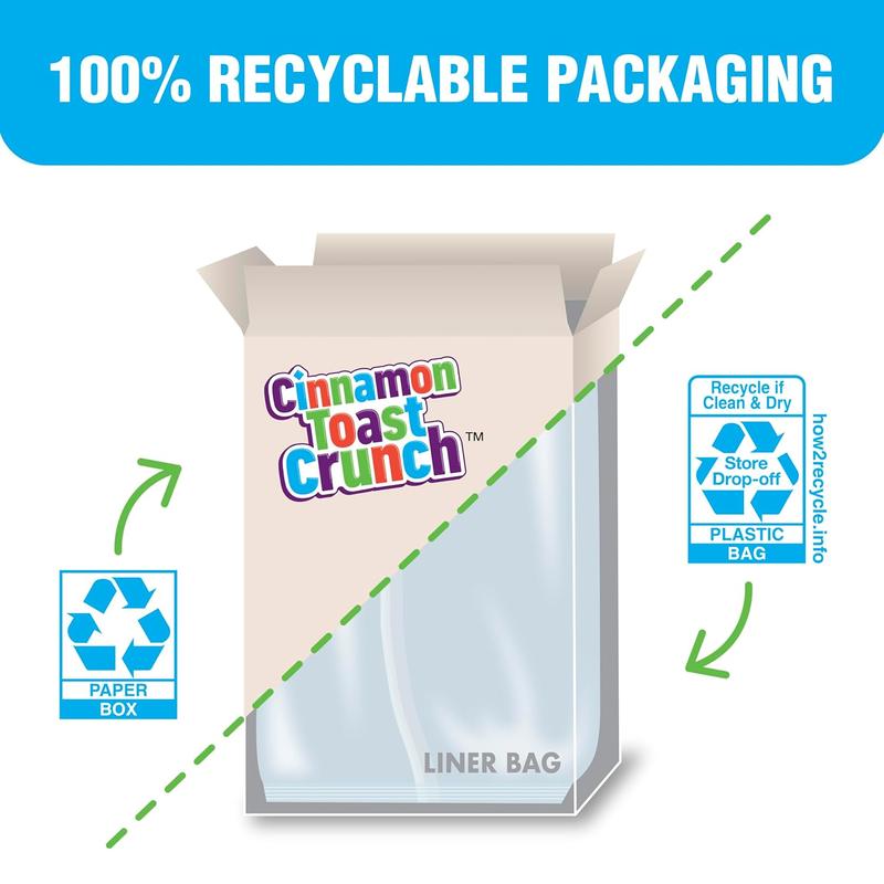 Cinnamon Toast Crunch Breakfast Cereal, Crispy Cinnamon Cereal, Giant Size, 27 oz