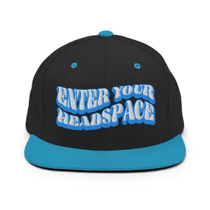 Enter Your Headspace Blue Snapback Hat