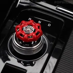 Creative metal decorative trim for car interior upgrades. Fits one-key start switches, center control knobs and gear levers. Sleek stylish design upgrades your car look, durable and easy to install, a nice accessory to refresh vehicle interior.