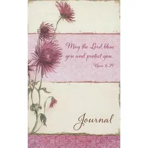 Christian Art Gifts Scripture Journal May the Lord Bless You Numbers 6:24 Bible Verse Pink Floral Inspirational Notebook,128 Ruled Pages Flexcover 5.5 -- Christian Art Gifts, Hardcover