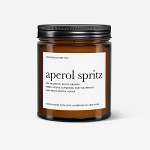 Aperol Spritz Candle | Blood orange, prosecco, peach, sugar