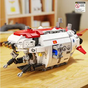 Submarine Model Building Blocks Toy, Creative Desktop Ornament, Collection for Adults and Teens