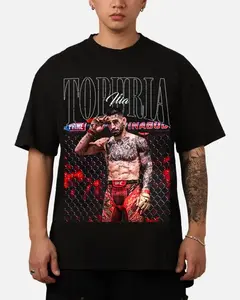 Vintage Ilia Topuria Shirt, Ilia Topuria Boxing Wash Shirt, Distressed Graphic Top, MMA Fan Gift, Retro Fighter Tee, UFC Apparel, Men's Cotton T-Shirt, Gift for him Classic Fleece