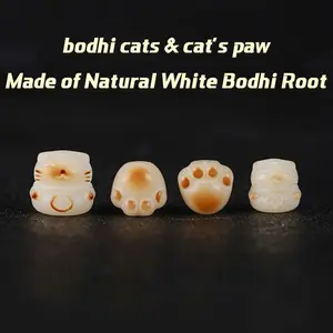 Natural Bodhi Beads(Cat Paw & Lucky Cat)
