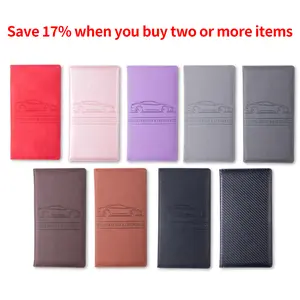 Car Registration & Insurance Card HolderMagnetic Closure Vehicle Organizer, CarEssential Document Wallet, forPokemon Cards Holder, Compact CarAccessories Passport Cover