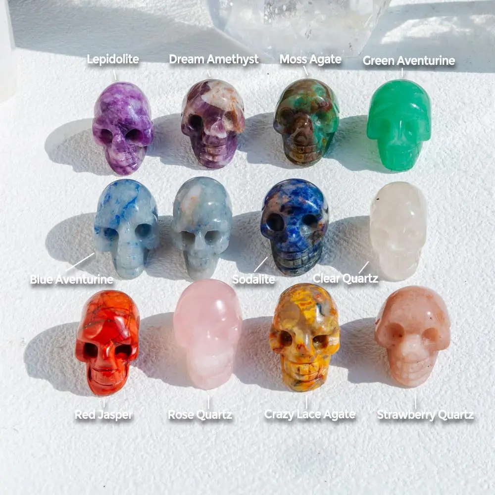 Natural Crystal -1''Crystal Skull