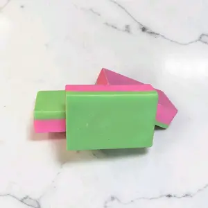 Dual Scented Soap - Coconut Lime & Rose Geranium, with Natural Ingredients, Perfect for Daily Use