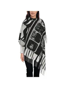 1 piece Hollanov Heated Rivalry Inspired Shawls and Wrap Cold Day Long Integrated Warmth Gifts Neckwarmer Scarves