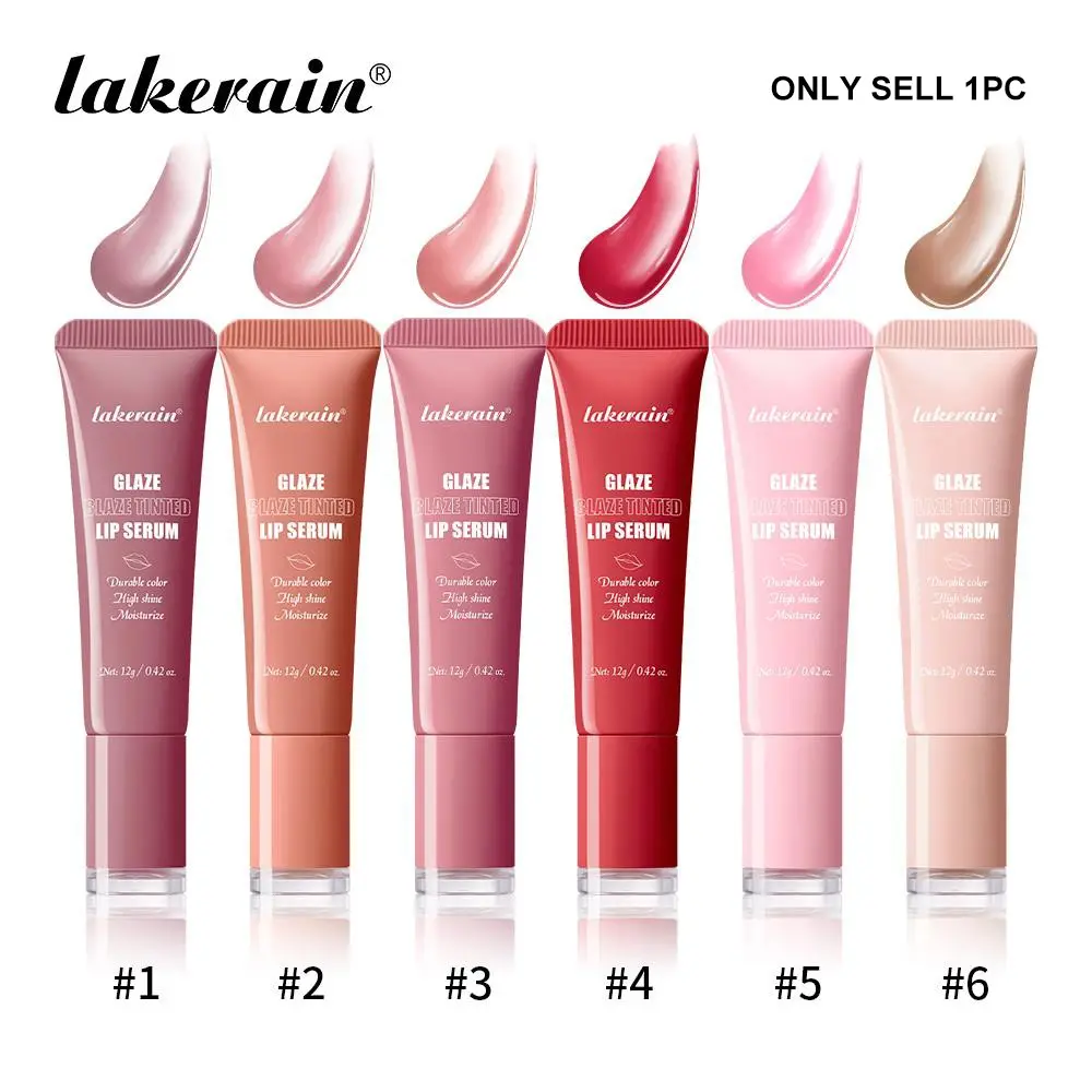 Long Lasting Lip Gloss, Luxurious Long Lasting, 1 Count Moisturizing Lip Glaze, Glossy Lip Glaze Stick, High Pigmented Lip Plumper, Plumping Lip Oil Lip Stick, 6 Shades for all Skin Tone, Lip Makeup