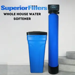 SUPERIOR 32,000-Grain Whole House Water Softener System - Digital Metering Control Head, NSF-Certified Premium Ion Exchange Resin, Salt or Potassium Compatible with All Standard Systems