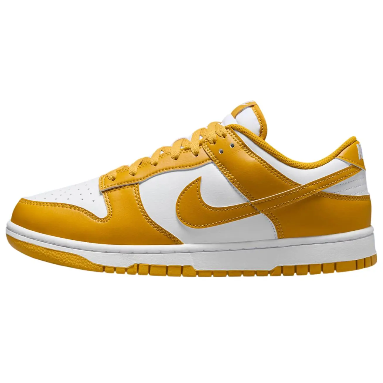 Nike Dunk Low Mustard Yellow Classic Versatile Cushioned Durable Skate Shoes Men's HF5441-109