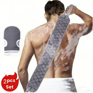 Deep Cleaning Bath Sponge Set, 2 Pieces, Revitalizes Skin, Gentle Exfoliation, Perfect for Daily Use, Enhances Shower Experience