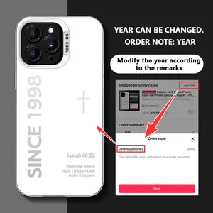 Custom Year Bible Verse Phone Case for iPhone Samsung Galaxy 17Pro Max Air 16 15Plus 14 13 12 11 XR XS S25 S24 S23 S22 cases Isaiah 60:22 Christian Gift for Christian Personalized Faith Case Religious Art Fashion TPU Laser Craft Anti-Drop NN75