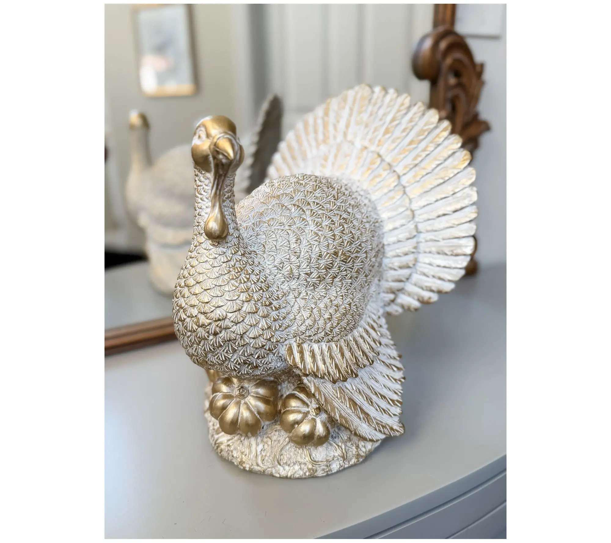Simply Stunning Bountiful Thanksgiving Gilded Turkey by Janine Graff