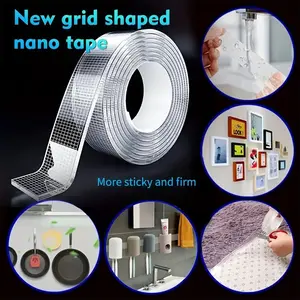 Industrial Grade Nano Dual-Sided Tape, 5m Long, Removable No Residue, Pet Transparent Material, High Adhesion, Strong Load Capacity