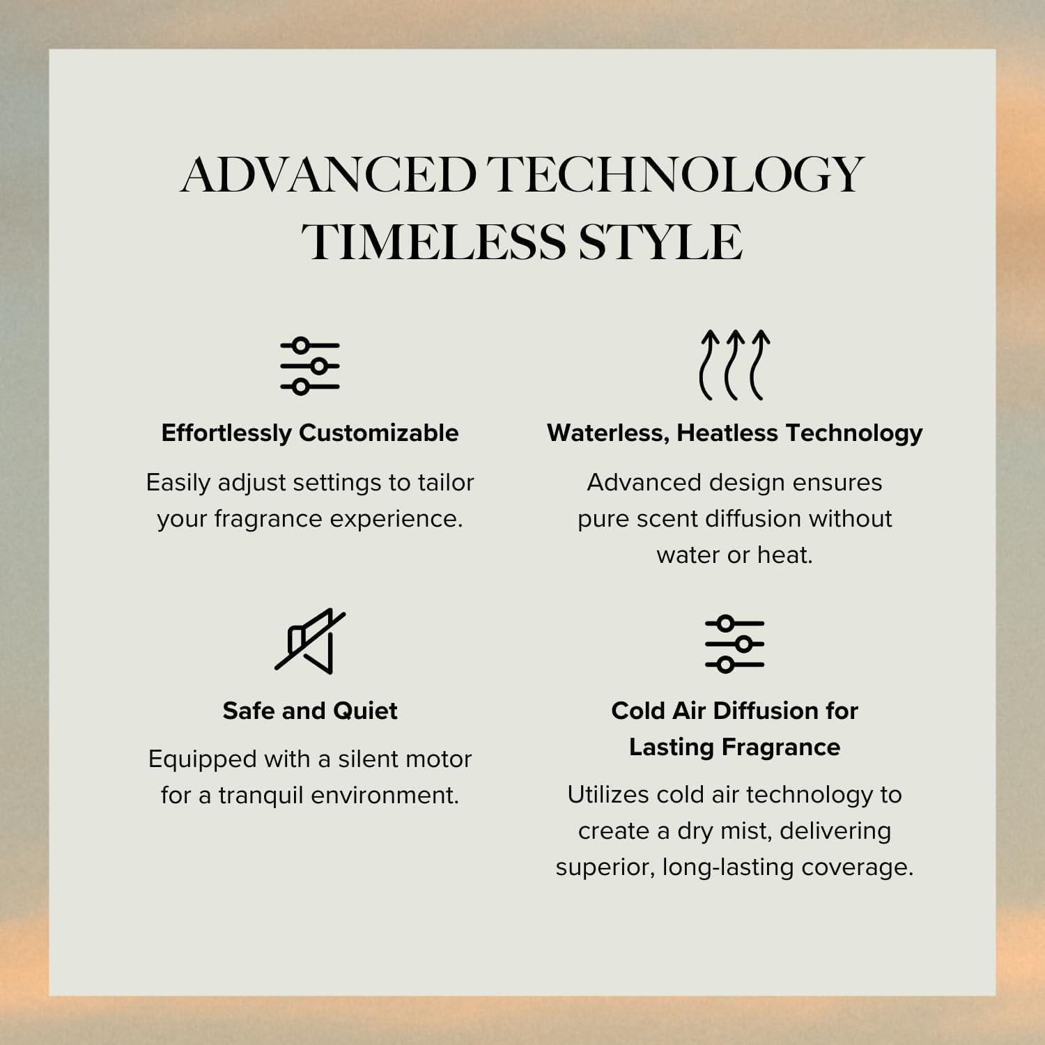 Feeling Fragrance Diffuser Air 2 Discovery Kit with Cold-Air Diffusion Technology Covers 1000 Sqft Rechargeable Battery Wi-Fi Control Top 3 Luxury Hotel-Inspired Scents 20ml Oil Feeling Fragrance Diffuser Air 2 Discovery Kit with Cold-Air Diffusion Technology Covers 1000 Sqft Rechargeable Battery Wi-Fi Control Top 3 Luxury Hotel-Inspired Scents 20ml Oil