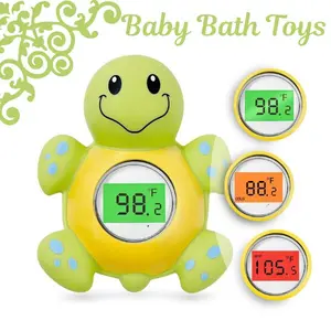 Baby Bath Thermometer – Digital Water Thermometer with 3-Color Backlight & Temperature Warning, Floating Bath Toy for Infants & Toddlers, Safe Bathing