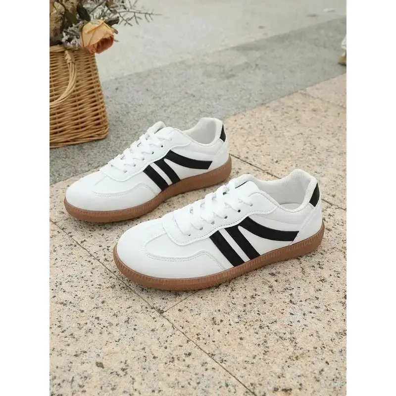 Women's Colorblock Leopard Print Lace Up Training Shoes, Casual Sporty Lightweight Soft Comfortable Non-slip Wear-resistant Sports Shoes, Female All-match Round Toe Shoes for Daily Wear, Closed, Footwear(gift) Women's Colorblock Leopard Print Lace Up Training Shoes, Casual Sporty Lightweight Soft Comfortable Non-slip Wear-resistant Sports Shoes, Female All-match Round Toe Shoes for Daily Wear, Closed, Footwear(gift)