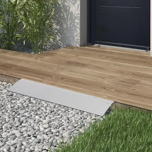 Doorway Aluminum Threshold Ramp - 700 LB Load Capacity Adjustable Access Bridge, Suitable for Wheelchairs, Electric Scooters, Power Wheelchairs, Slip-Resistant Accessibility Solution