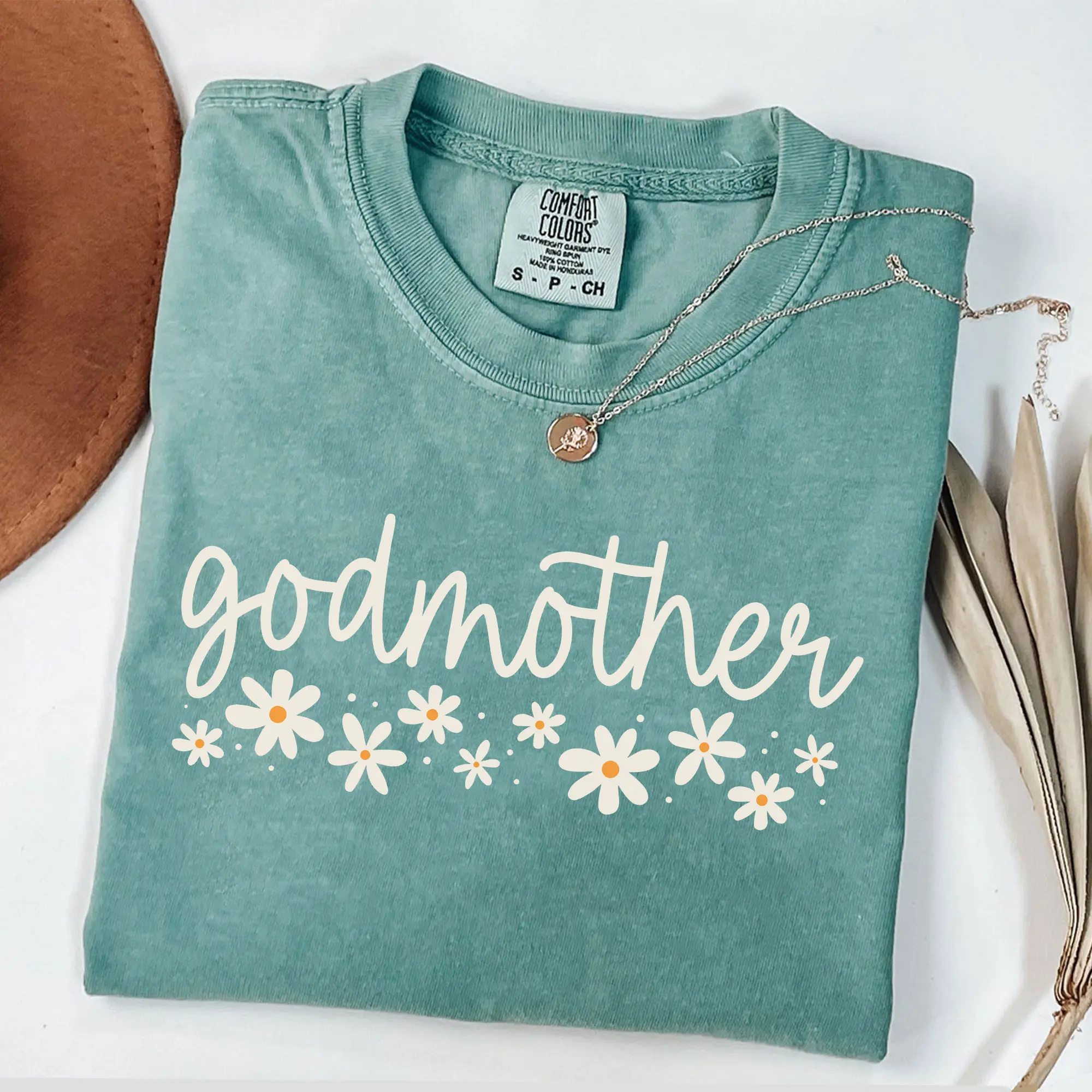Comfort Colors Godmother Shirt, Floral Godmother T-Shirt, Godmom Shirt, Godmother Gift, Godmother Reveal, Mother's Day Gift