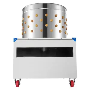 Chicken Plucker Machine, 23.6 in Drum, 2200W 240RPM Electric Chicken Plucking Machine with 119 Soft Fingers Transport Wheels, Stainless Steel Feather Remover for Processing 2-4 Chicks Once