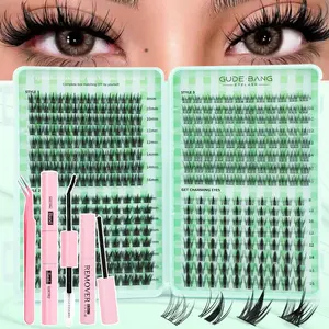 Multiple Styles False Eyelashes, Professional and Beginner-Friendly, Easy Home Use, D Curl, Non-Toxic, Mixed Length, 0.07mm Thickness