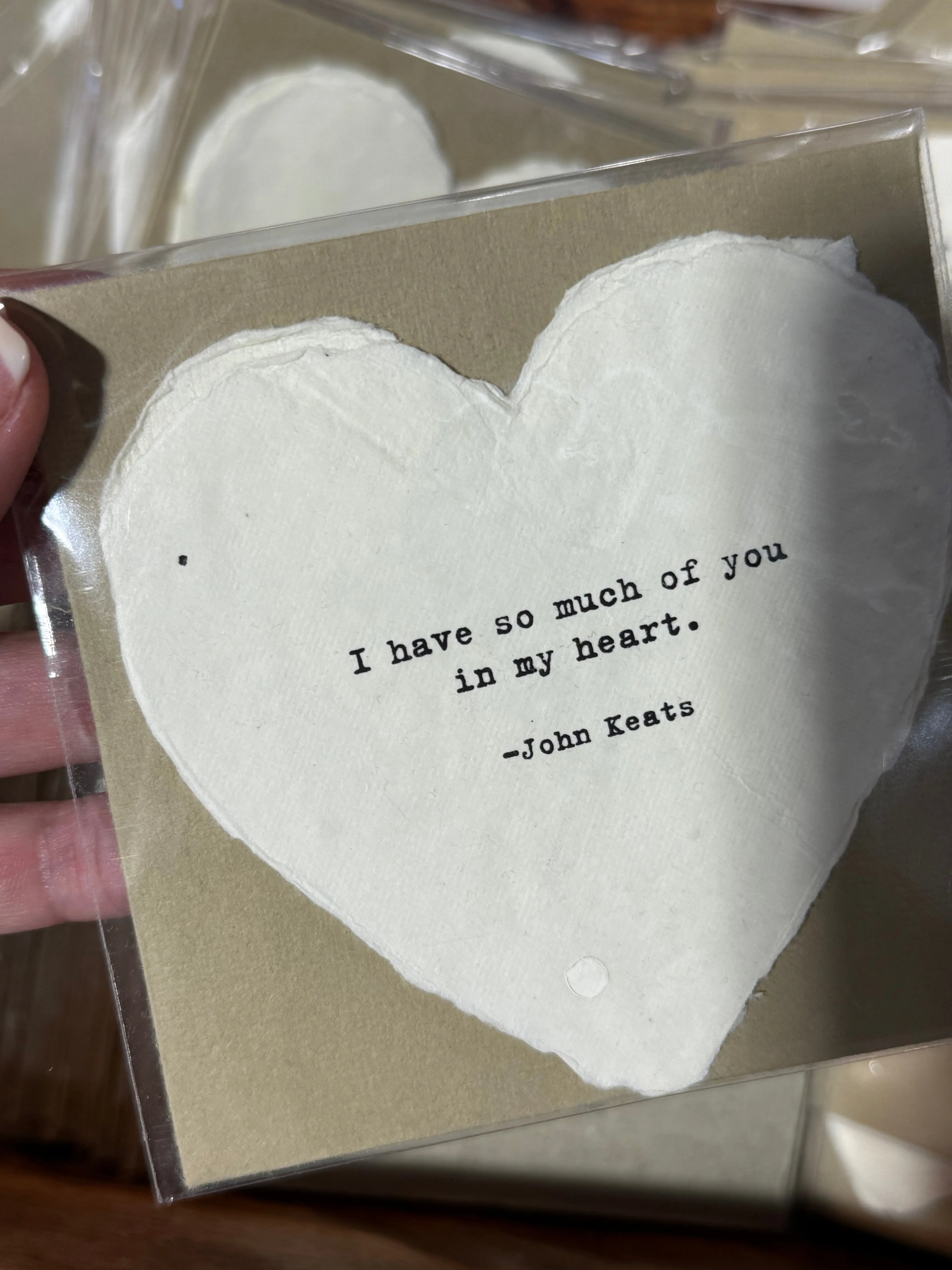 Mini Heart Shape Card