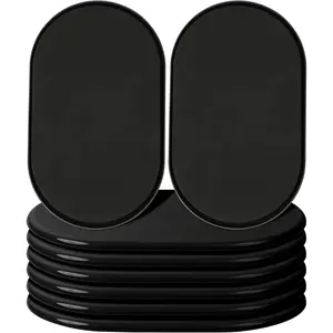 Large Furniture Movers Sliders for Carpet - 8 Pack 9-1/2" x 5-3/4" Oval Furniture Moving Pads for Heavy Duty Furniture Sliders, Effortless Moving and Surface Protection
