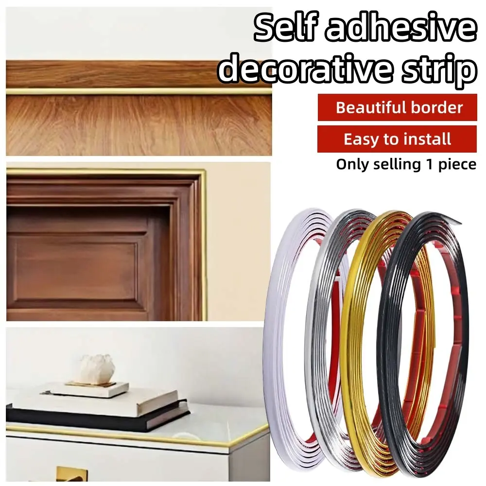 10m/393.7inch Self-Adhesive Decorative Line, Gap Filling Frame Decoration, Peel And Stick Background Wall Decor, Modern Home Decor, Wallpaper