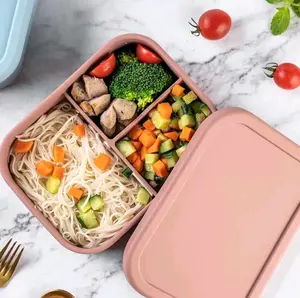 Custom Silicone Lunch Box, School Lunch Box, Snack Box