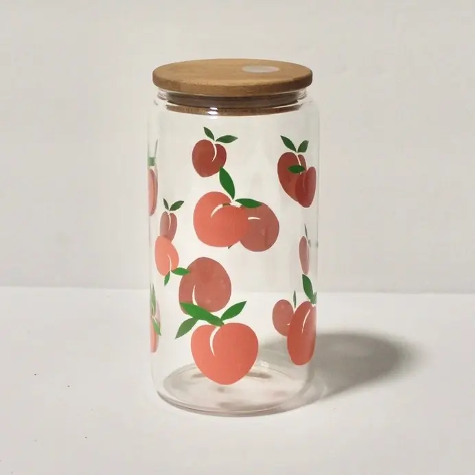Peach Libbey Glass