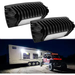 RV Lights Exterior, 12V RV Porch Light Aluminum Low Current Led Scene Lighting Compatible with RV Outdoor Camper Trailers Truck Porches Towing 5th Wheels Utility Vehicles