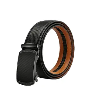 Men's Belt Leather Ratchet Belt for Men Dress Casual Every Day with Adjustable Buckle Trim to Fit High Quality Cowhide Leather Strap Classic Design Best Gift