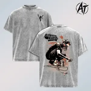 "Chester Bennington Legacy" Washed Tee – Vintage Acid Wash Heavy Cotton Oversize Unisex Rock Band T-Shirt, Retro Y2K Nu Metal Streetwear Top, Linkin'n Parks Music Merch for Fans, 2000s Tour Collector Merch.