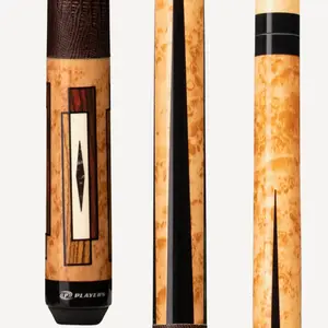 Players Vintage Design Antique Maple Wood Billiards Cue - Lizard Wrap, Exotic Look for Billiards & Snooker Sports