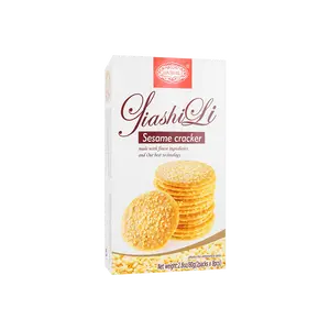 GDJSL Sesame Crisps 80g - Thin & Crispy Snack Biscuits, Lightly Sweet, Perfect for Tea Time & On-the-Go