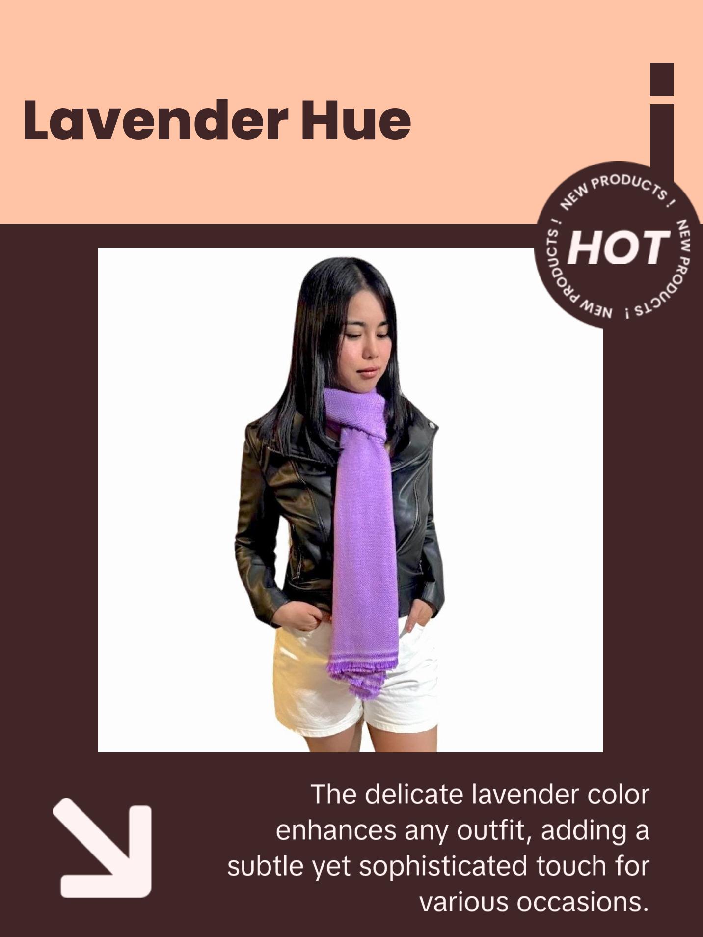 Lavender Pashmina Cashmere Shawl