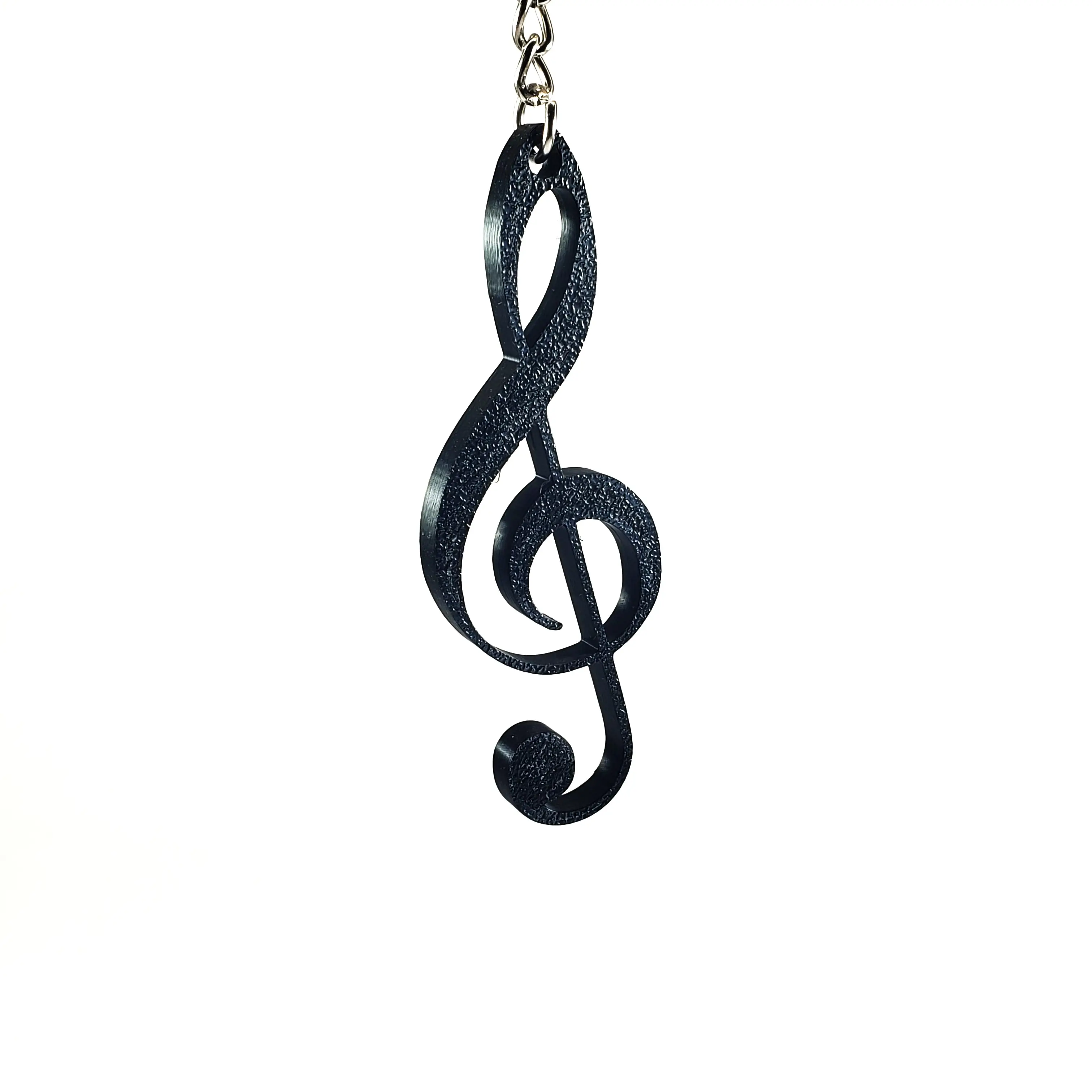 3D Printed Treble Clef Keychain - Musical Accessory