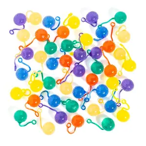 1" x 3" Bulk 72 Pc. Mini Squishy Spiked Water Ball Yo Yo Toys