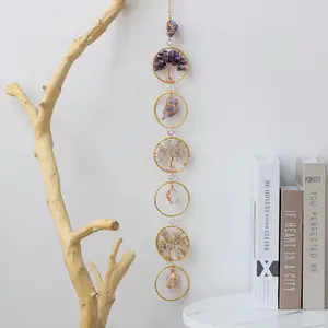 Colorful Circle Dream Catcher, Room Aesthetic Decoration, Garden Hanging Decoration, Home Wall Hanging, Christmas Decorations, Home Decor Ornaments