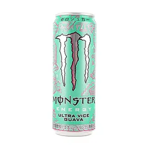 Monster Energy Zero Sugar Guava Flavor - 355ml Can, Tropical Fruit Energy Drink, Sugar-Free, Low Calorie, Japanese Edition