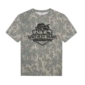 Southern Drawl Vintage Greenleaf Camo T-Shirt, Washed Graphic Tee, Hunting Outdoor Outfit, Casual Streetwear Style