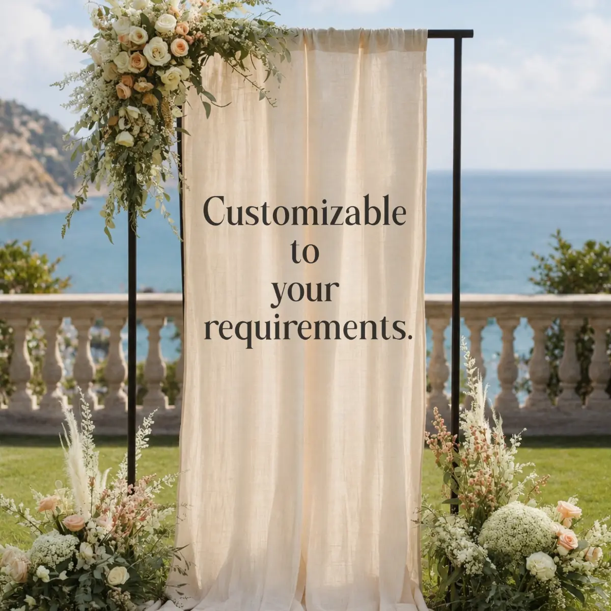 Custom Wedding Welcome Sign, Personalized Linen Banner, Custom Event Backdrop, Wedding Ceremony Entrance Decor, Engagement Party Sign, Bridal Shower Welcome Banner, Fully Customized Linen Hanging Sign