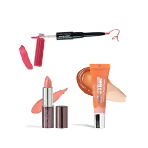 Customize your 3-PC Lip Bundle - Pick 3 Lippies Regular Edition Lipgloss Lipstick & Lip Syrup Makeup Set for Customized Lip Collection