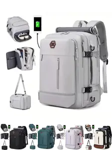 Large Capacity Travel Backpack, Premium Oxford Fabric Hiking Daypack, Casual Sports Rucksack for Men & Women