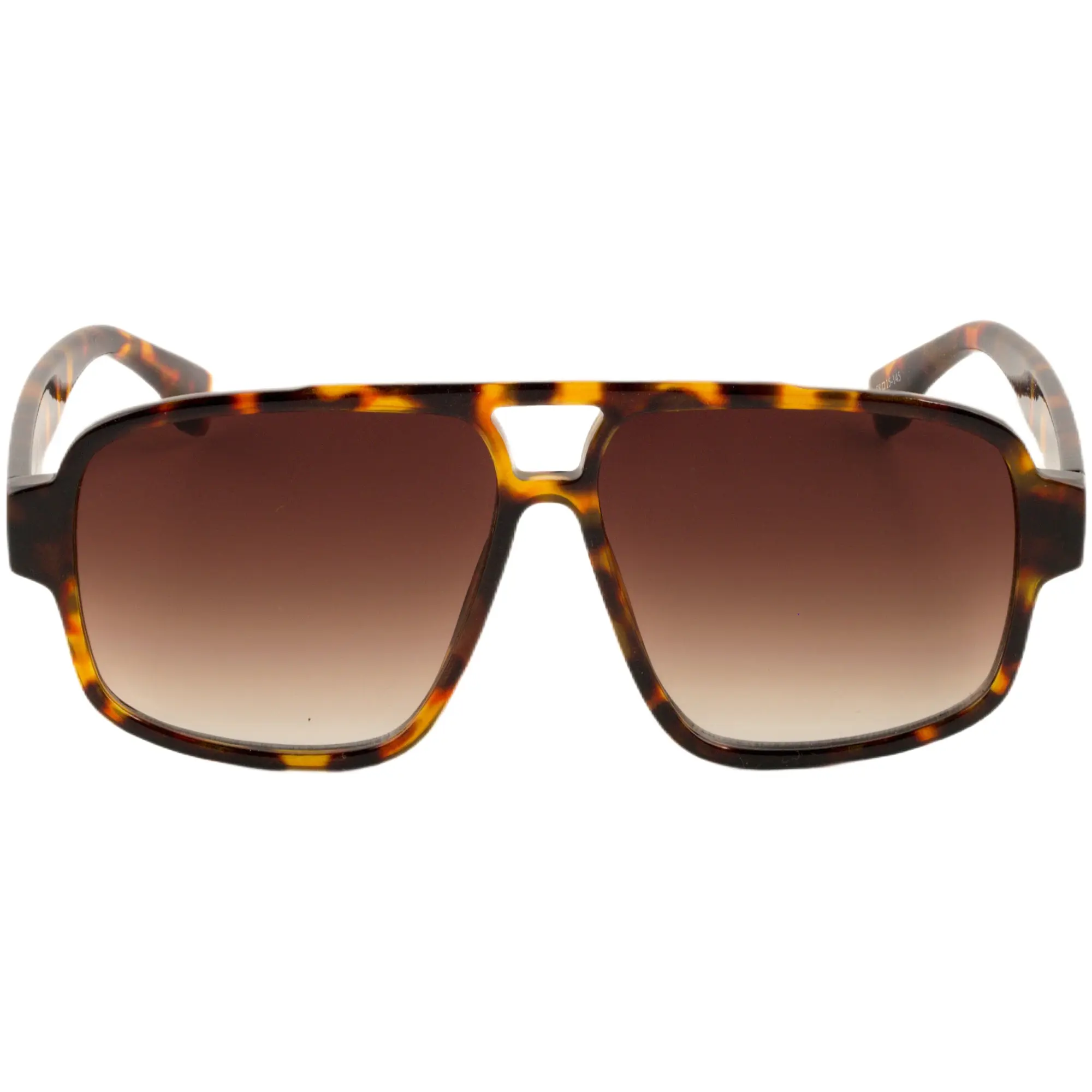 New Horizons Unisex Double Bridge Aviator Style Sunglasses, Full Rim Retro Square TR90 Frame with Polycarbonate Lenses, UV400 Protection, Uv-Protection