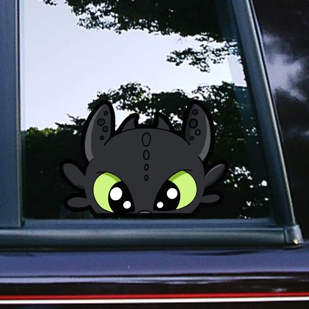 Cute Dragon Peeker Peeking Peekabo Car Decals Movie Wall Decorative Bumper Sticker Waterproof Weatherproof Cute Characters Tumblers Mugs 5